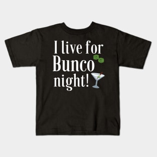 Funny Bunco I Live for Bunco T-Shirt Sweatshirt Mask Hoodie Kids T-Shirt